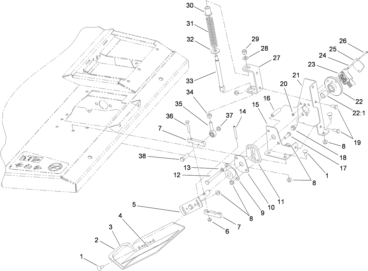 Traction Pedal Assembly