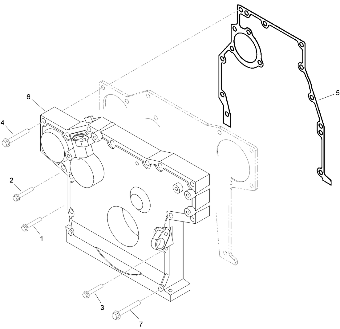 Engine Gear Case Front Cover Assembly