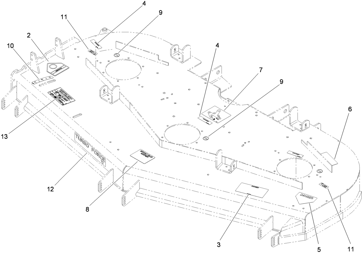 Deck Decal Assembly No. 114-4483