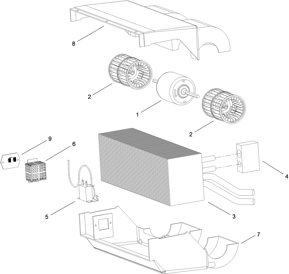 A/C Heater Assembly No. 115-8830