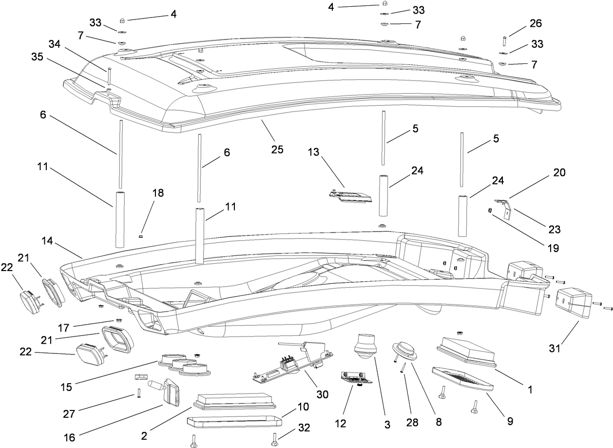 Headliner Cab Assembly