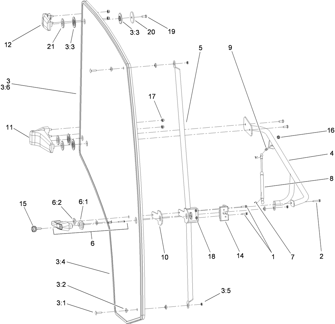 Right Door Cab Assembly