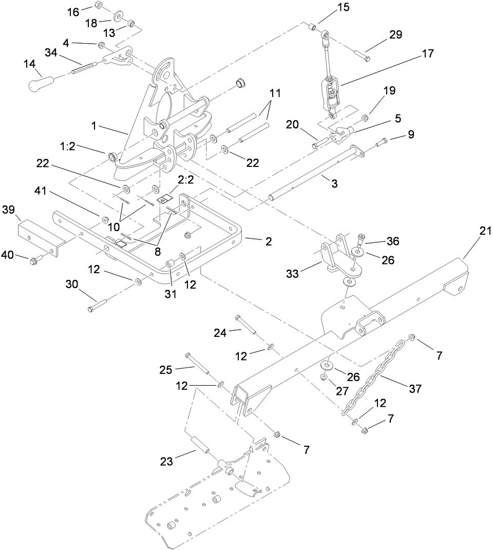 Lift Arm and Hanger Assembly