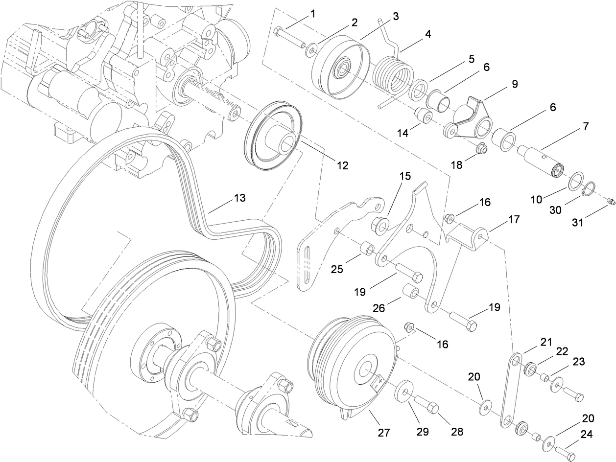 Primary Belt Drive Assembly