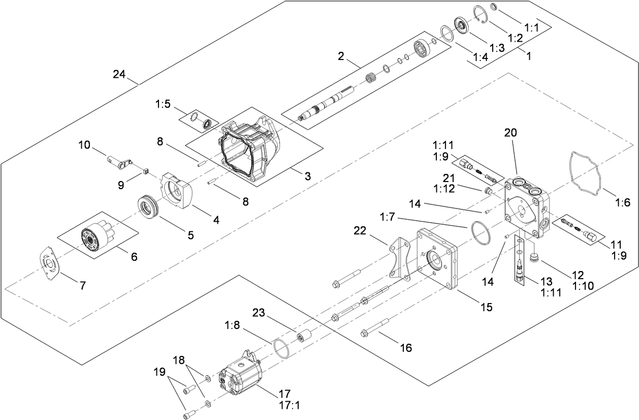 Hydrostat Pump Assembly No. 115-4700