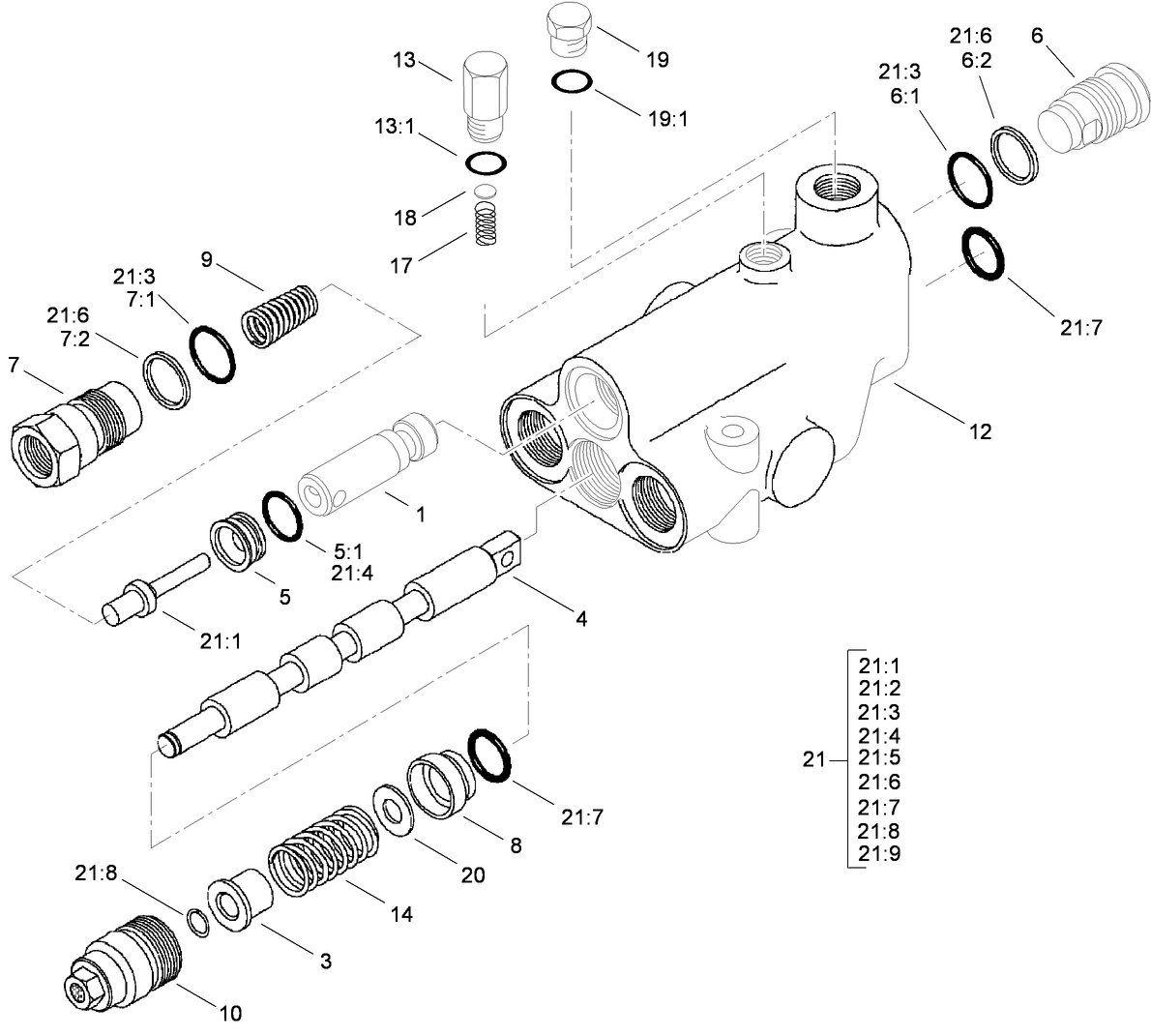 Hydraulic Valve Assembly No. 117-9235