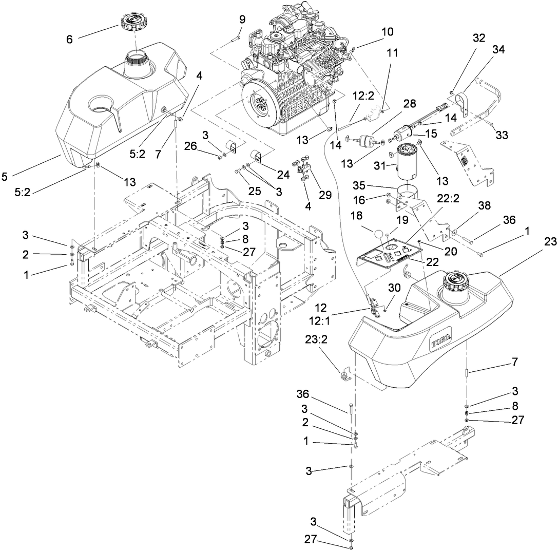Fuel System and Throttle Control Assembly