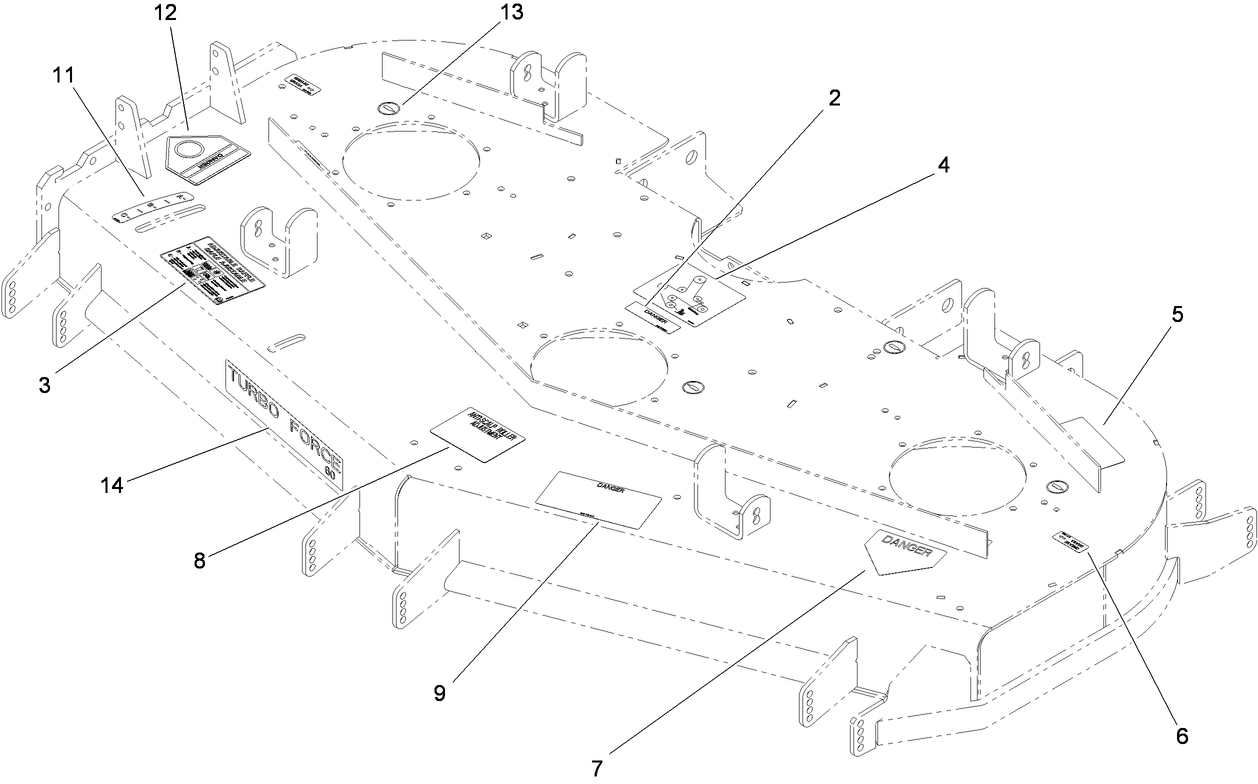 Deck Decal Assembly No. 114-4478