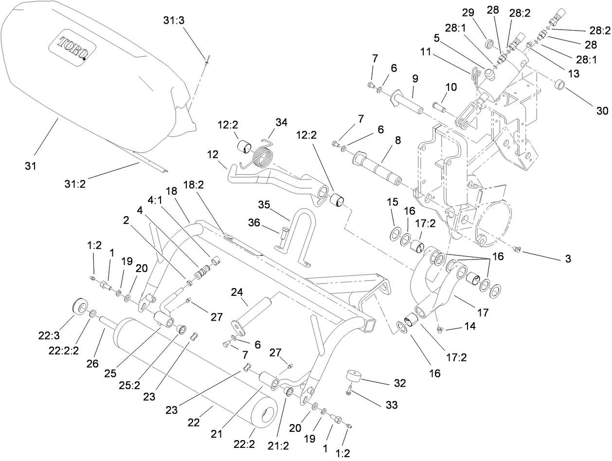 Right Hand Pull Frame Assembly