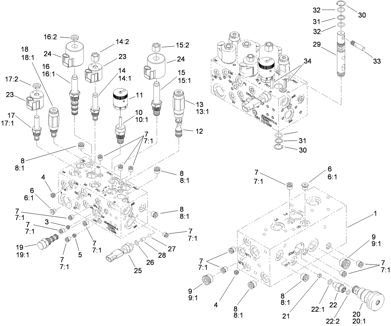 Hydraulic Manifold Assembly No. 112-9197