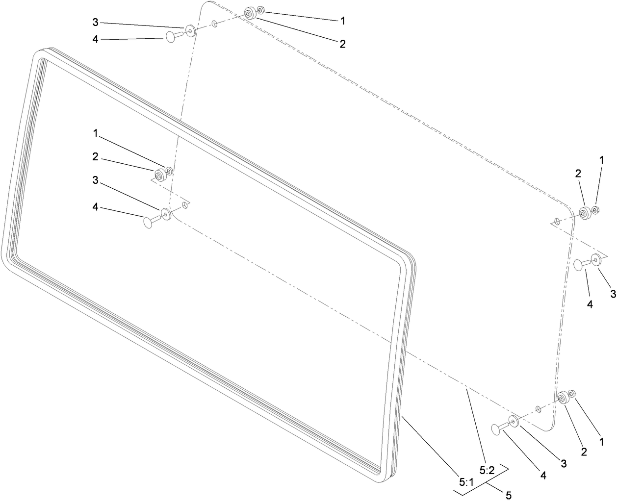 Front Lower Window Assembly