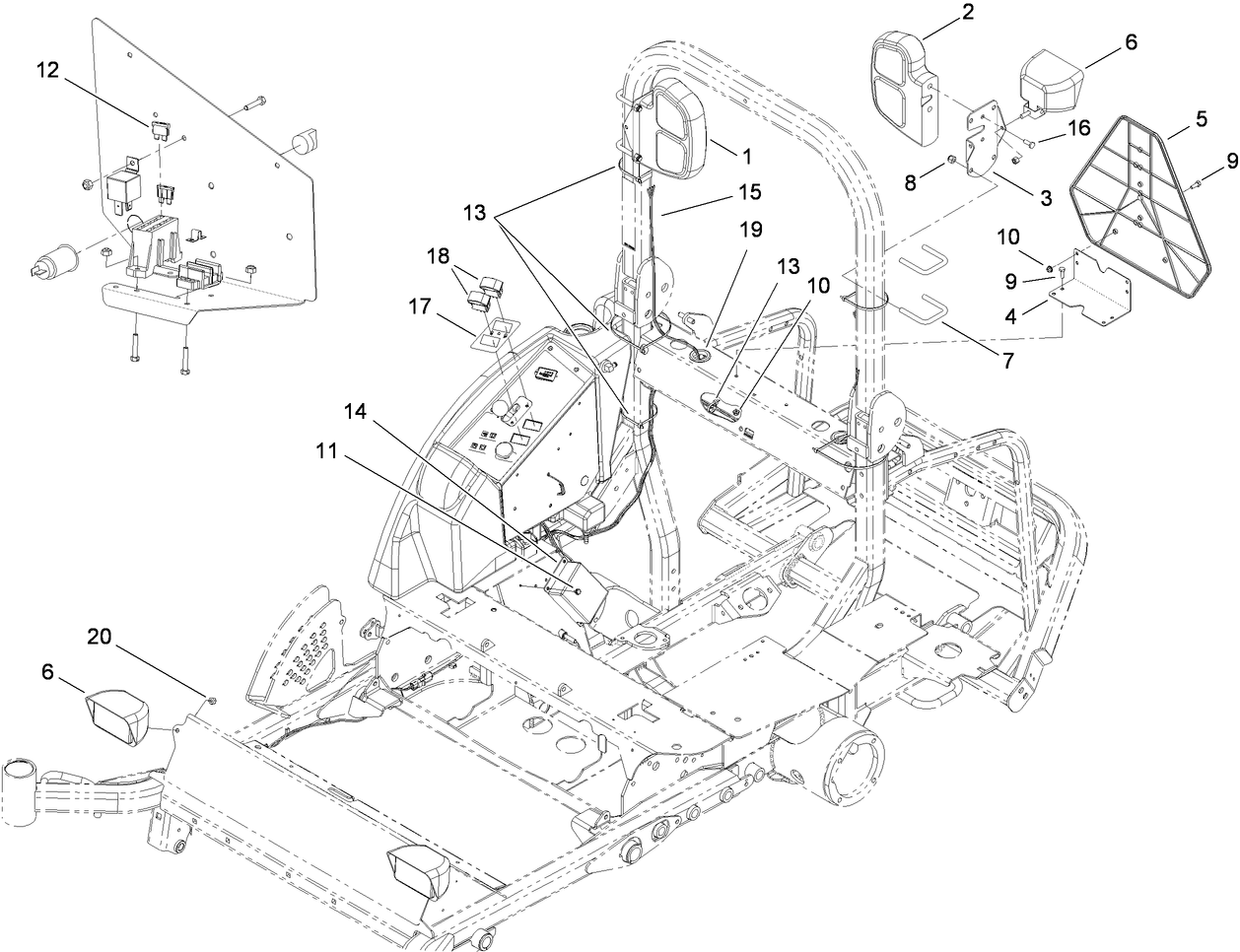Road Light Kit Assembly