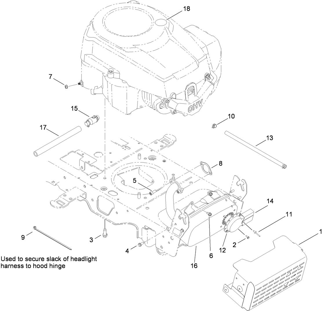Muffler and Shield Assembly