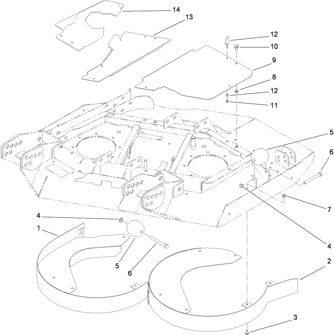 Right Hand Deck Chamber and Cover Assembly