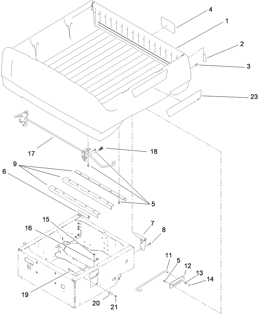 Box and Tailgate Installation Assembly