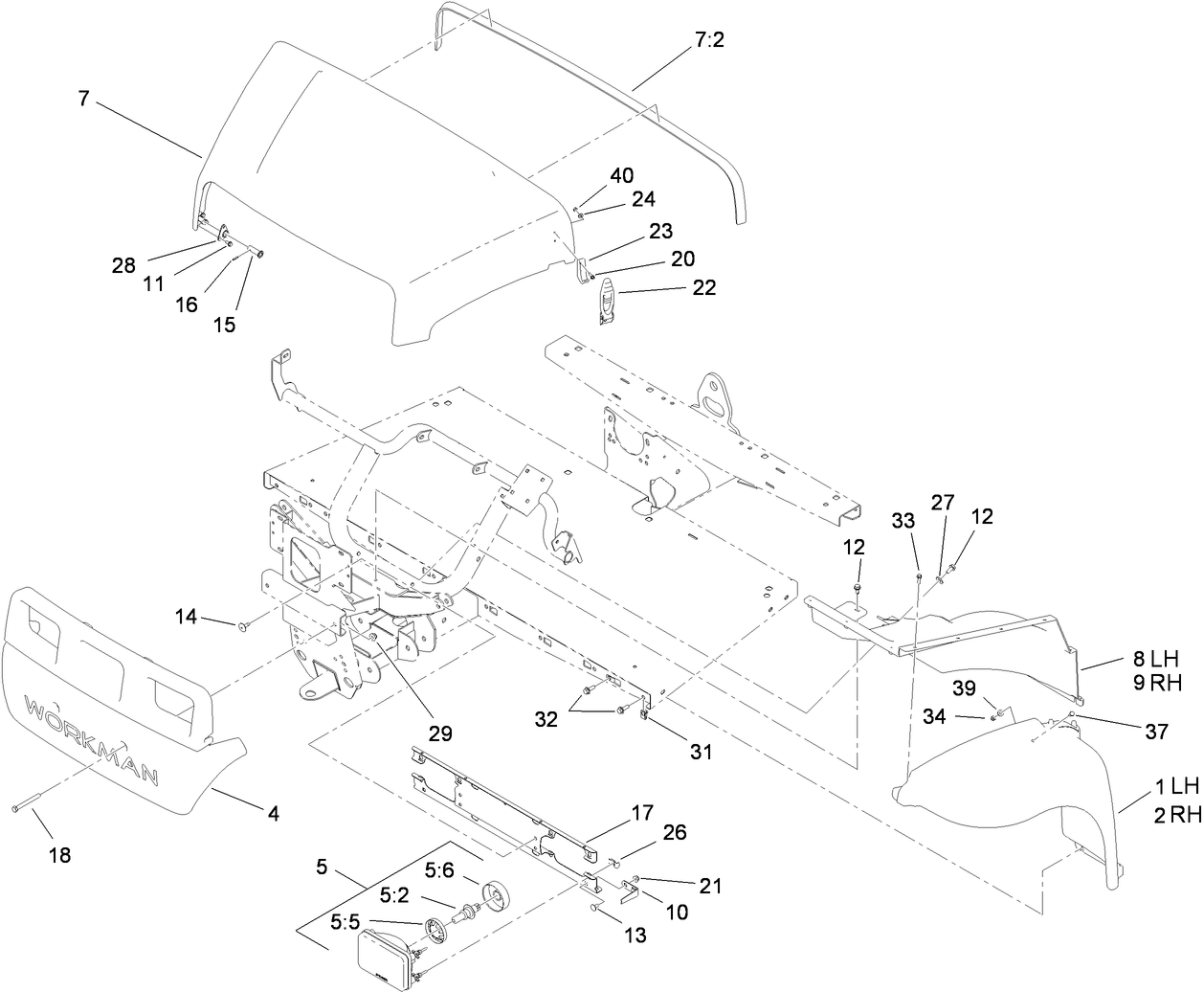 Hood and Fender Assembly