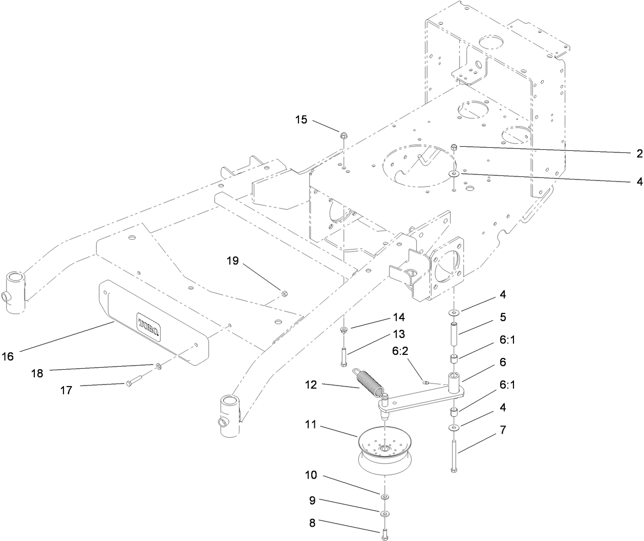 Power-Take-Off Idler and Weight Assembly