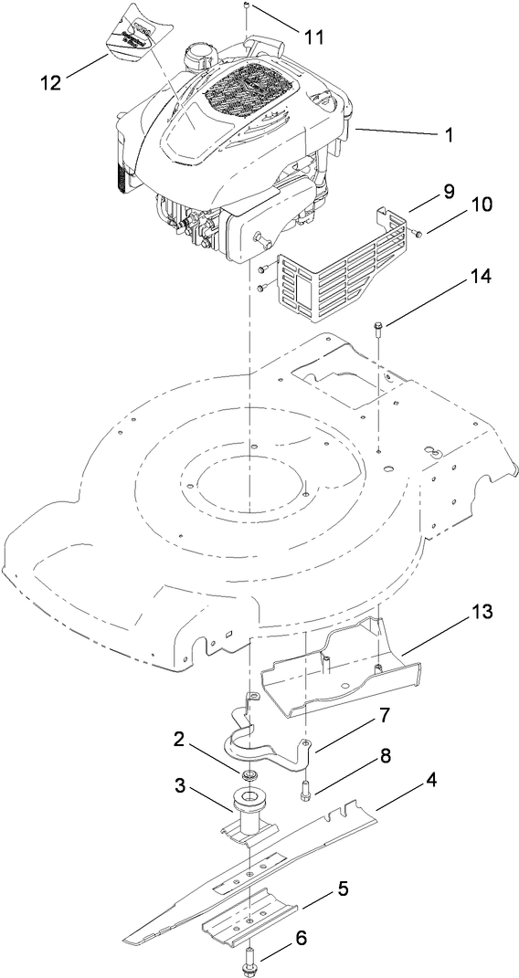 Engine and Blade Assembly