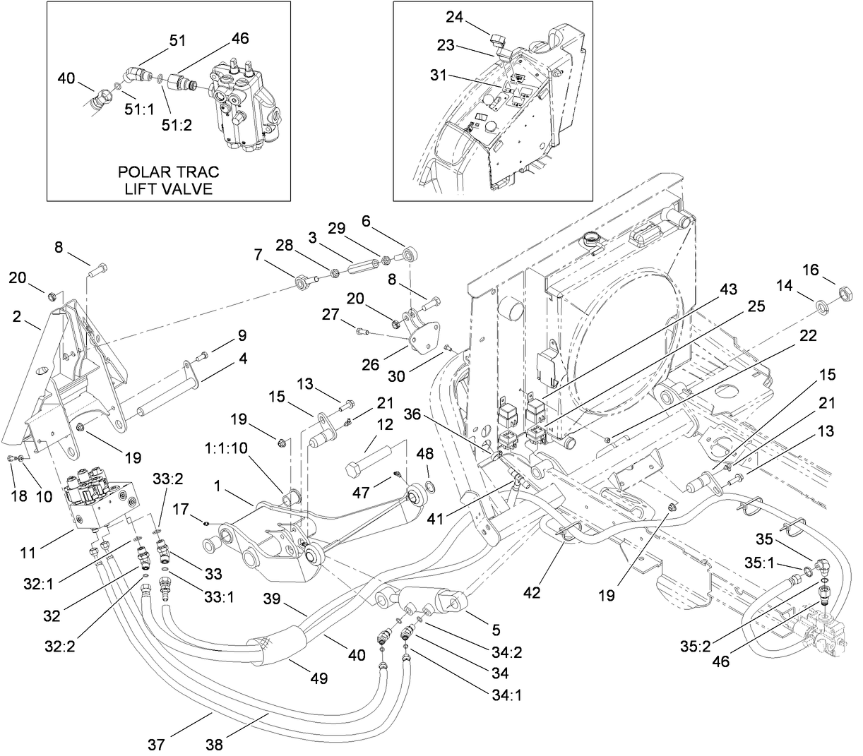 Rear Quick Attach System Assembly