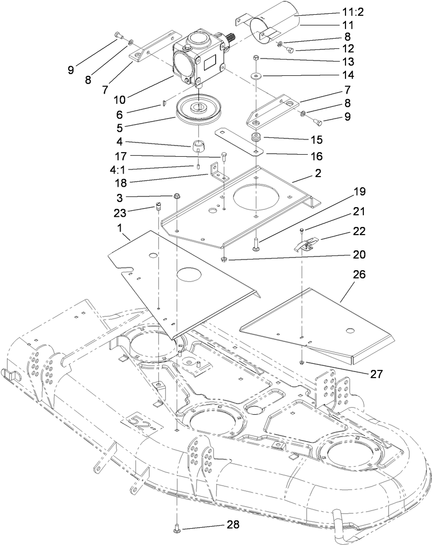 Cover and Gearbox Assembly