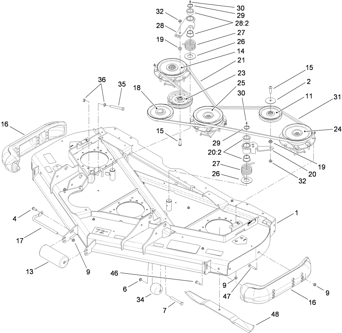 Roller, Belt and Pulley Assembly