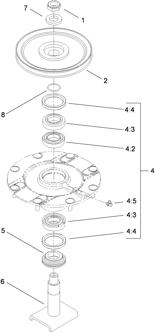 Low Driven Spindle Assembly No. 119-4776