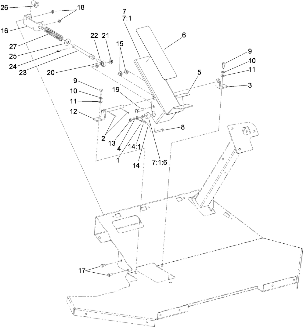 Traction Pedal Assembly