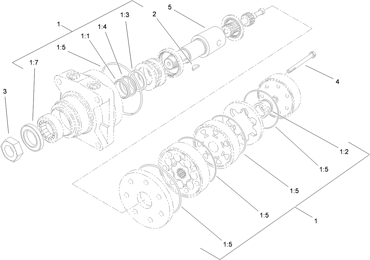 Hydraulic Motor Assembly No. 104-1171
