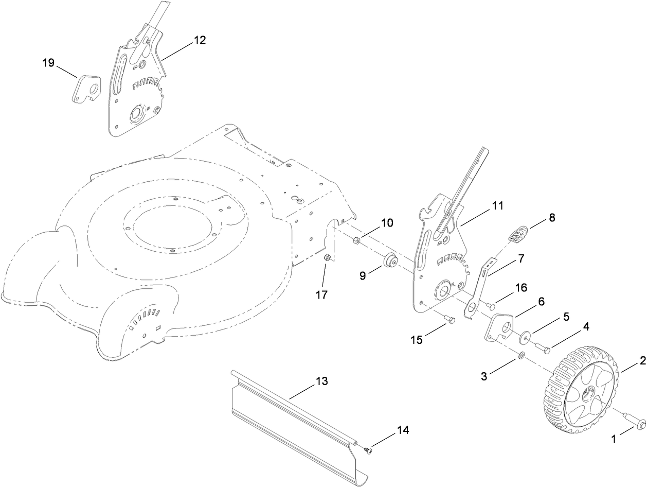 Rear Axle and Height-of-Cut Assembly