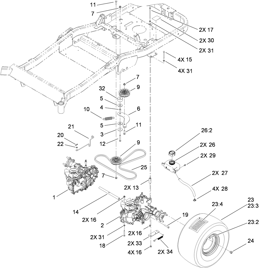 Parts – TITAN ZX6050 Zero-Turn-Radius Riding Mower | Toro