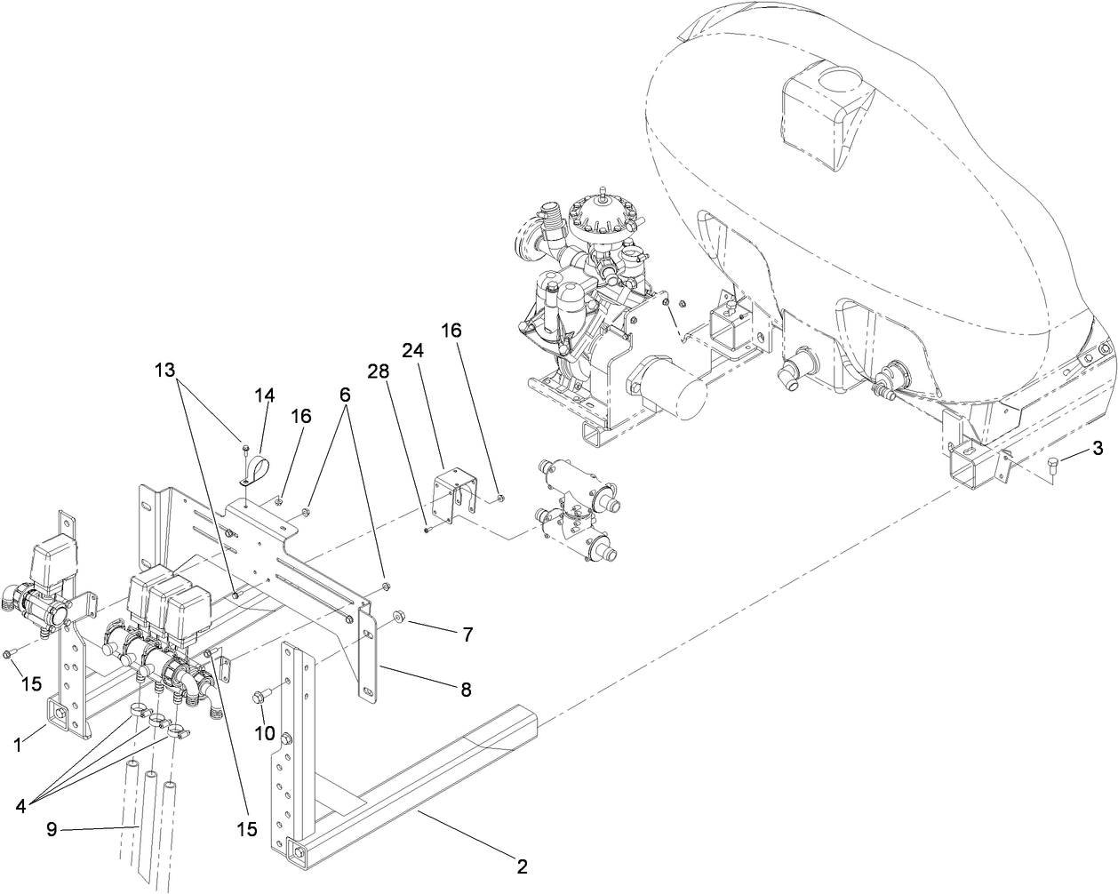 Sprayer Component Assembly