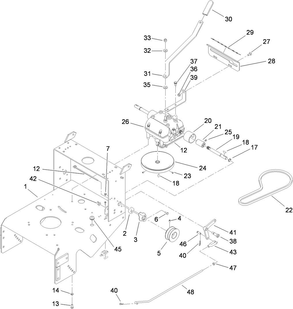 Frame and Transmission Assembly