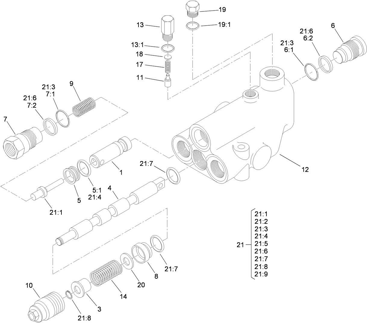 Single Spool Control Valve Assembly No. 95-8689