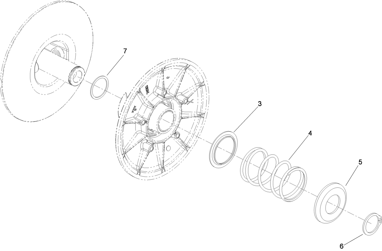 Secondary Clutch Assembly No. 119-6011