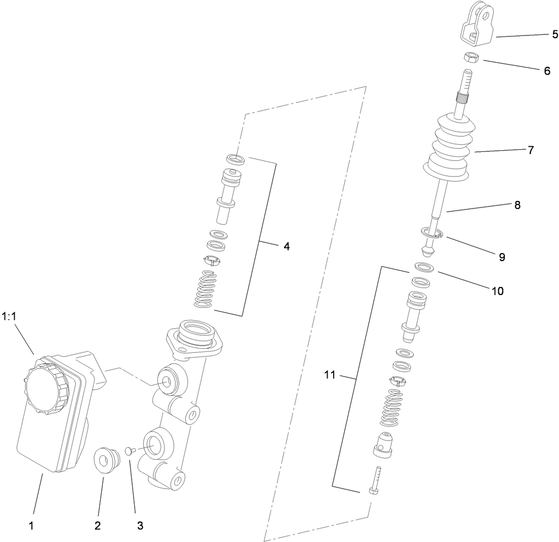 Master Cylinder Assembly No. 94-3800