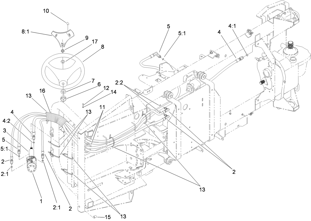 Hydraulic Hose Routing Assembly
