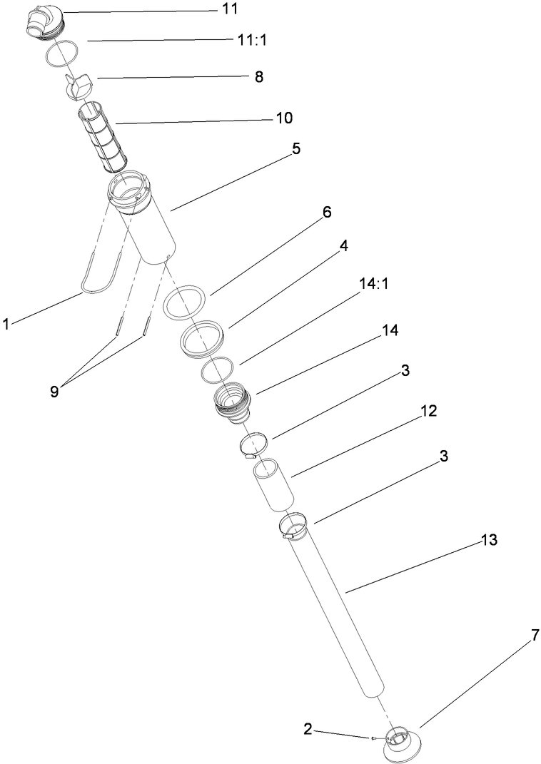 Top Mounted Suction Assembly