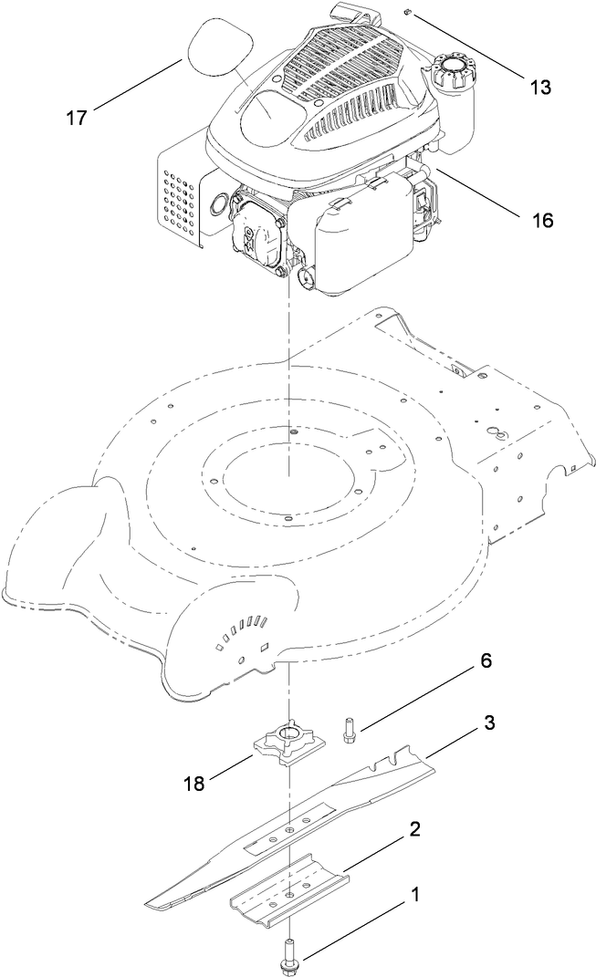 Engine and Blade Assembly