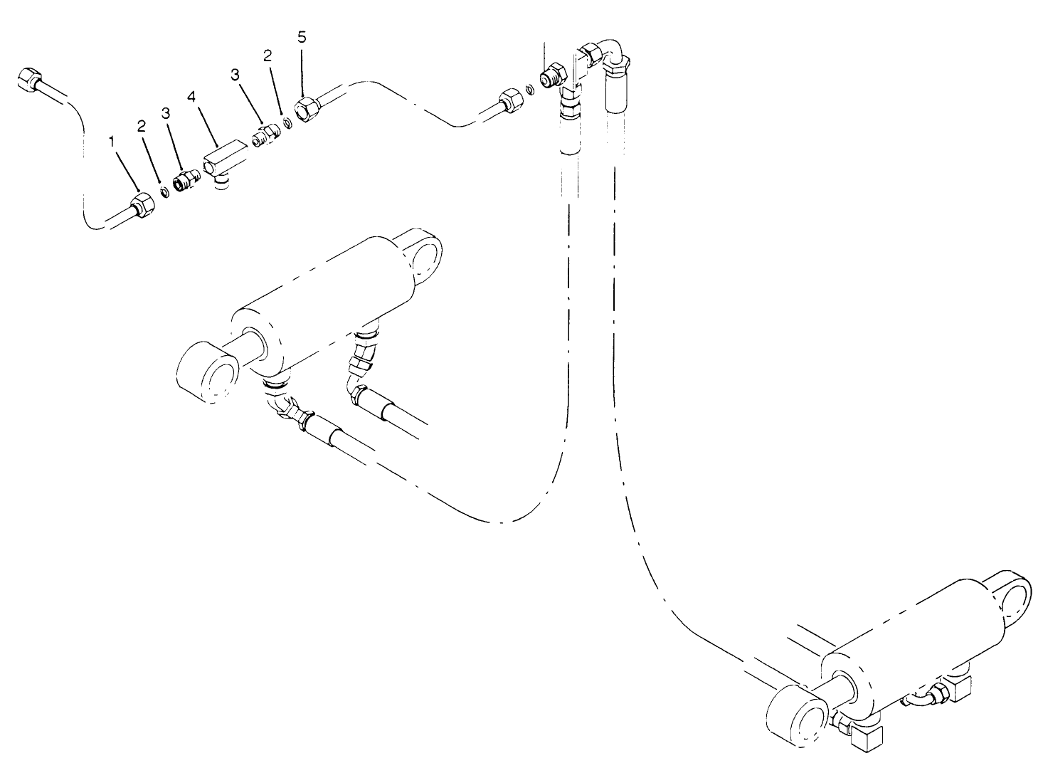 Lift Cylinder Plumbing Assembly