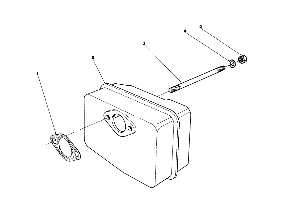 Muffler Assembly (engine Model No. 47pm1-4)