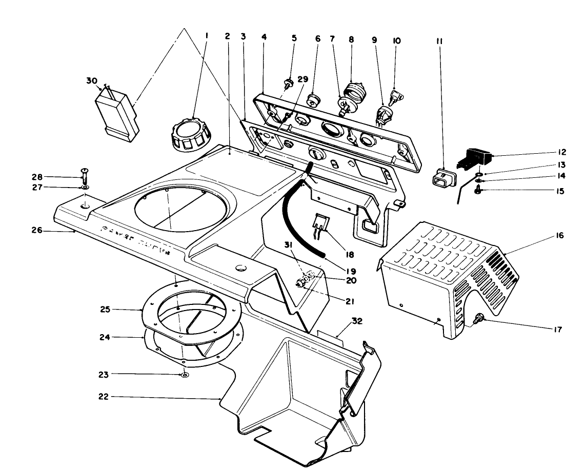 Control Panel & Shrouding Assembly