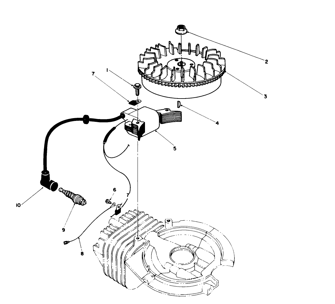 Flywheel & Magneto Assembly (engine Model No. 47pm1-5)