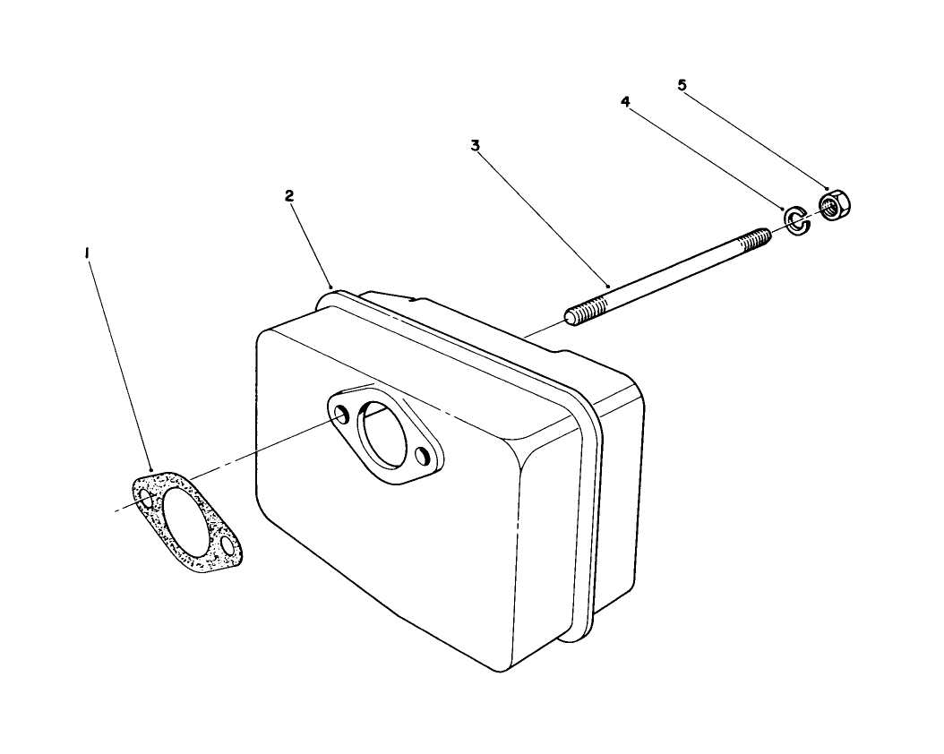 Muffler Assembly (engine Model No. 47pm1-5)