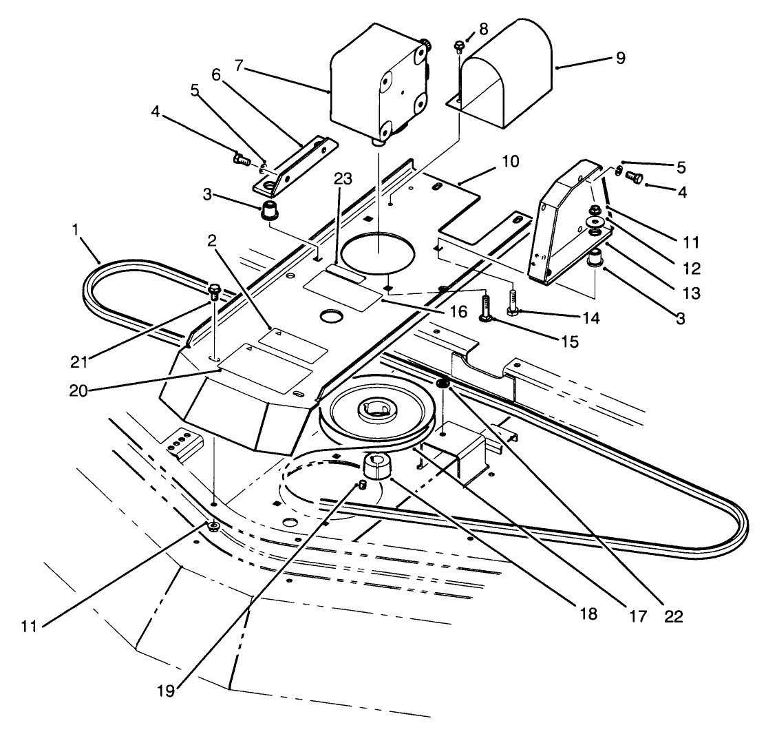 Gear Box & Mount Assembly