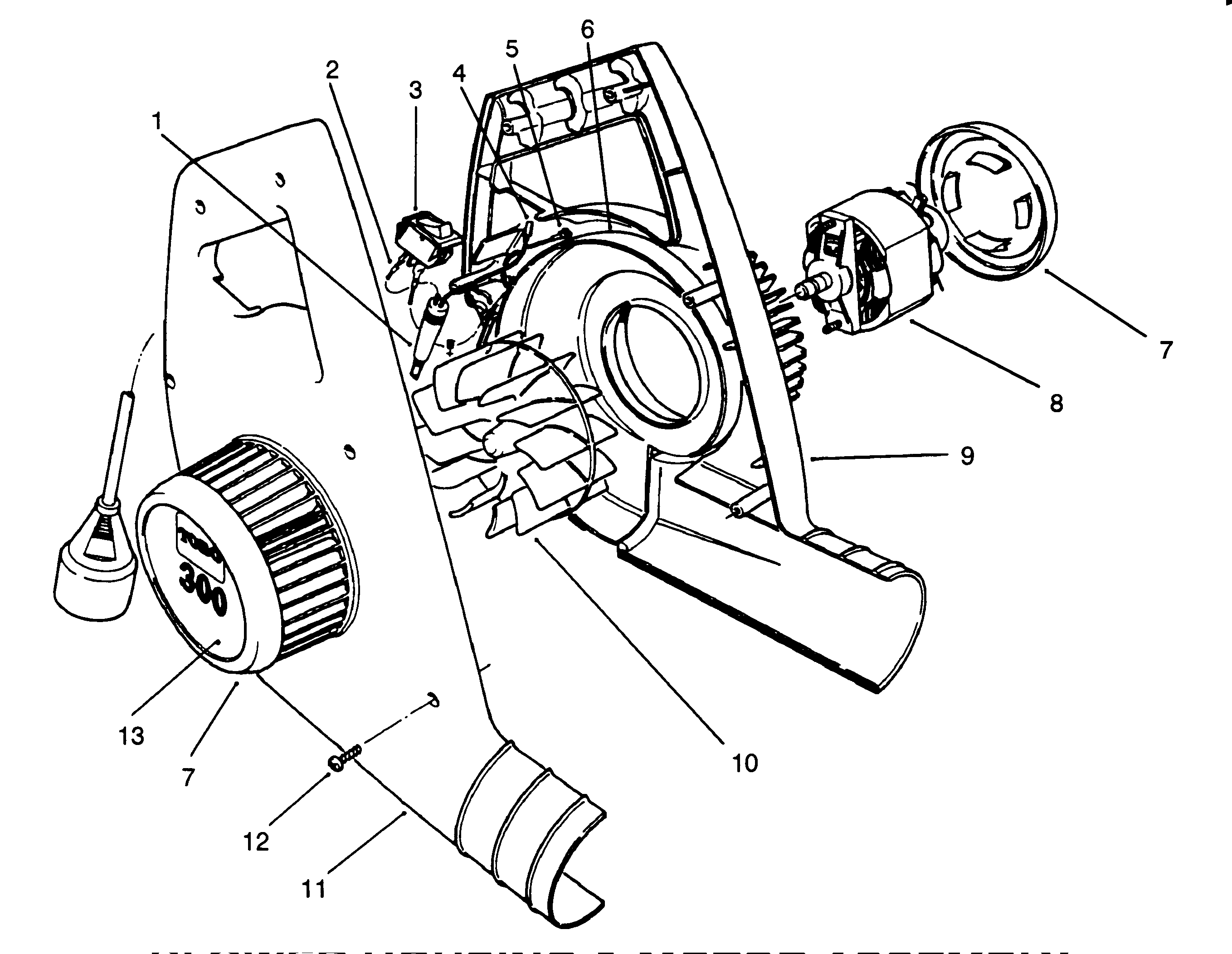 Blower Housing & Motor Assembly