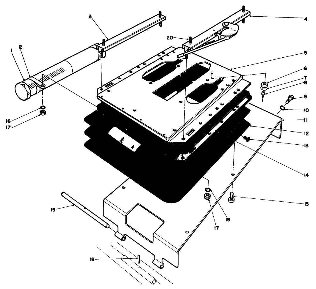 Seat Pivot And Bellows Assembly