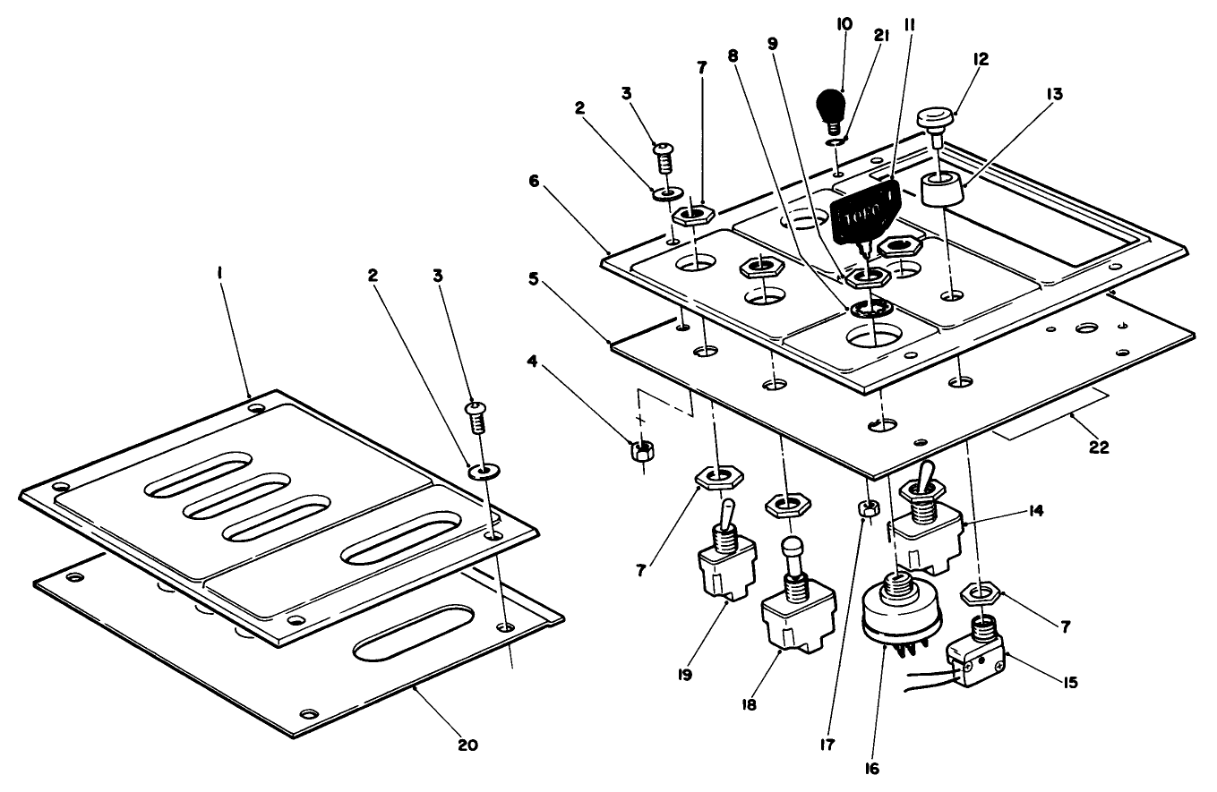 Lower Control Panel Assembly