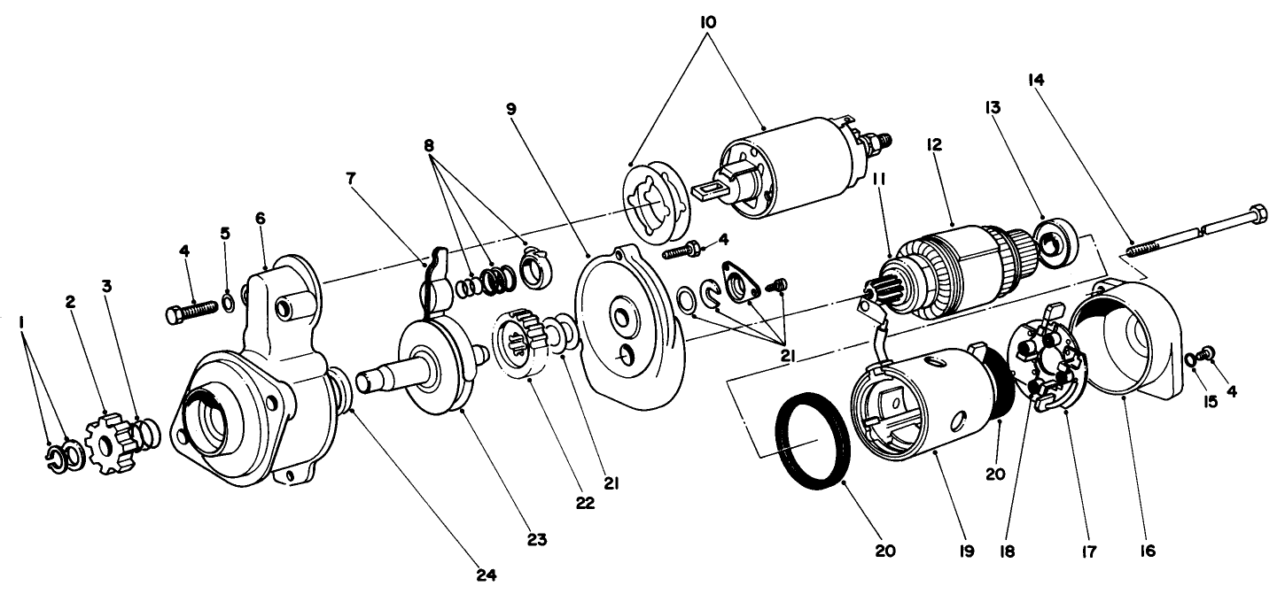 Starter Motor Assembly No. 70-5860
