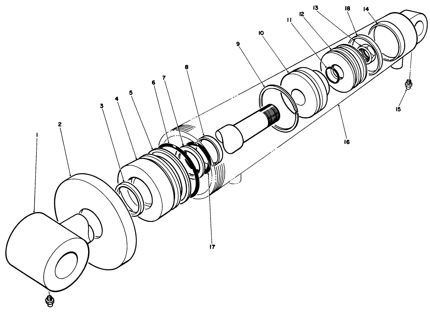 Hydraulic Cylinder Assembly No. 74-2170