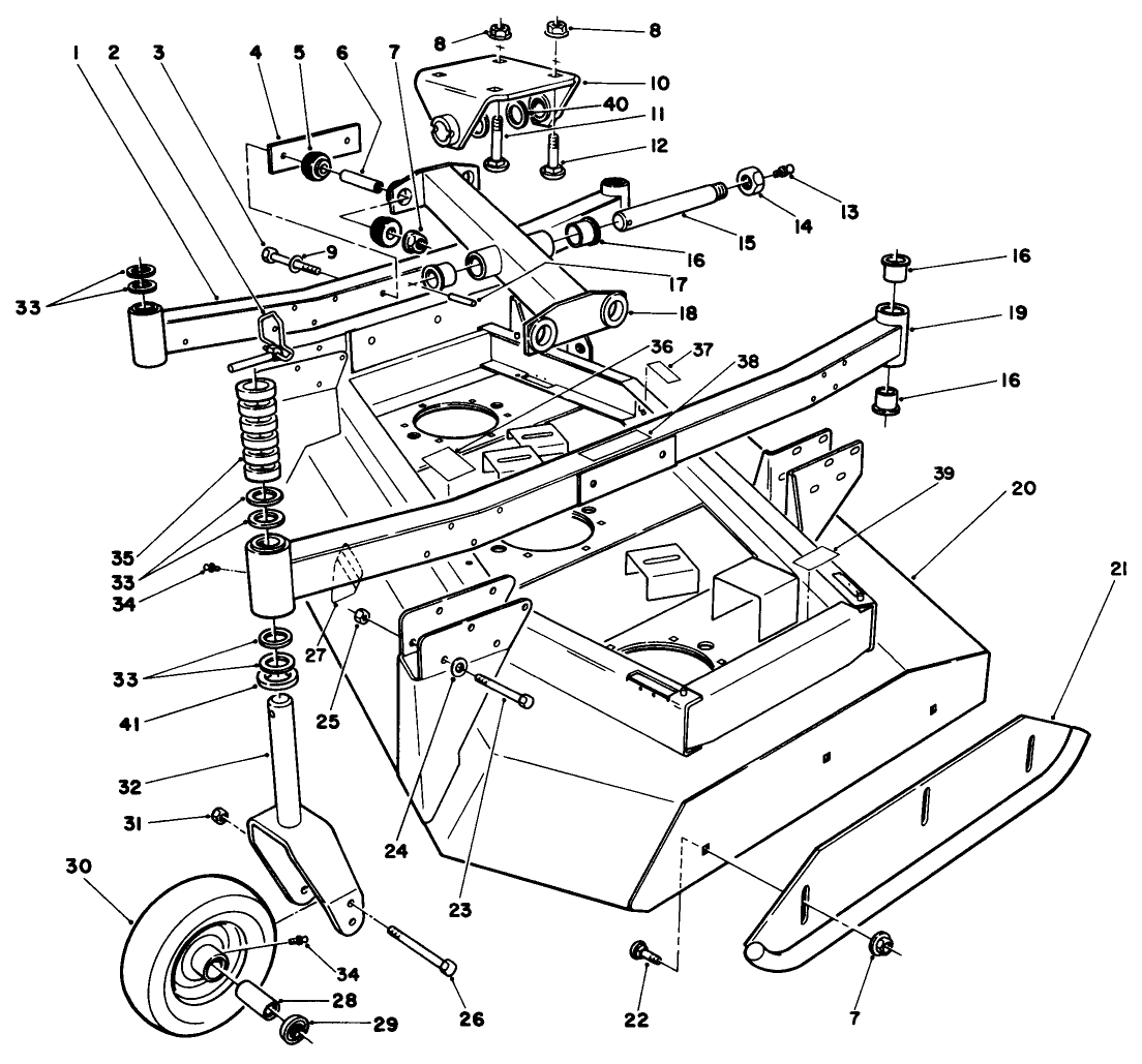 Wing Deck Model No 30591 L.h. & 30593 R.h.